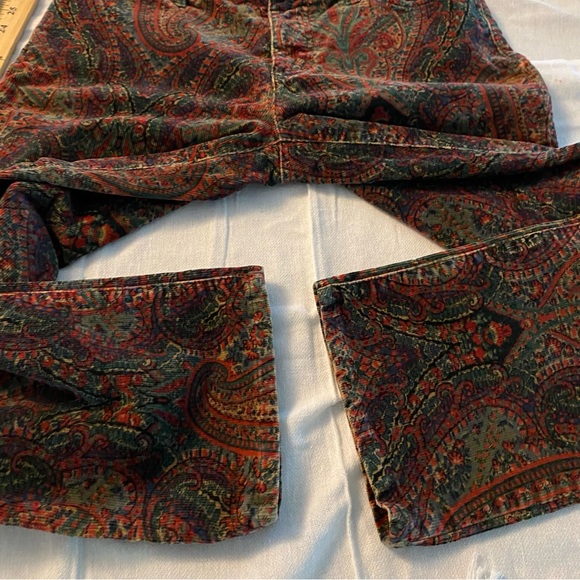 Lauren Ralph Lauren pants corduroy paisley SZ 6 P. NWOT - Picture 4 of 11